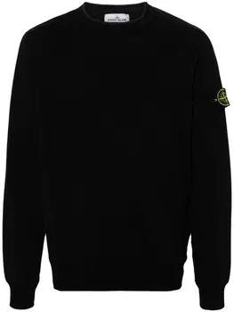 Stone Island толстовка с нашивкой Compass, черный