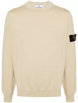 Stone Island толстовка с нашивкой Compass, нейтральный цвет