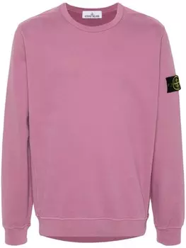 Stone Island толстовка с нашивкой Compass, розовый