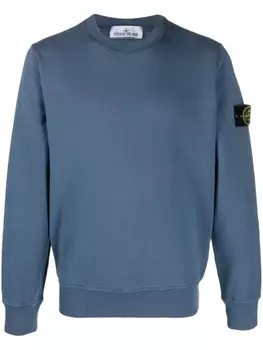 Stone Island толстовка с нашивкой Compass, синий