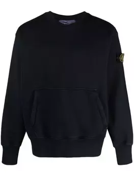 Stone Island толстовка с нашивкой Compass, синий