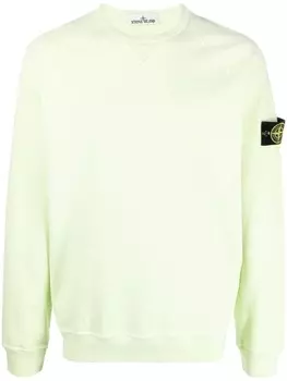 Stone Island толстовка с нашивкой Compass, зеленый