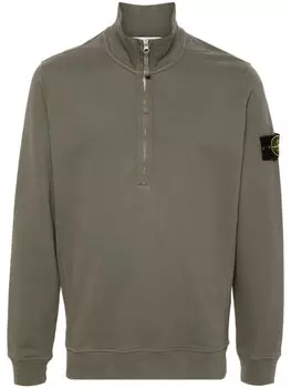 Stone Island толстовка с нашивкой Compass, зеленый