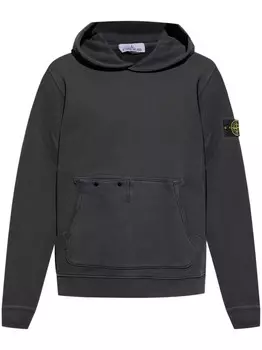 Stone Island толстовка с значком компаса, черный