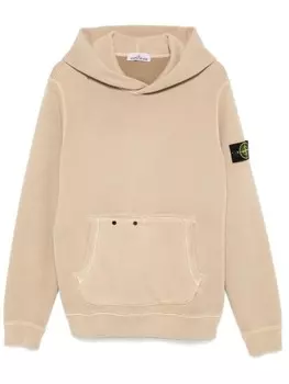 Stone Island толстовка с значком компаса, коричневый