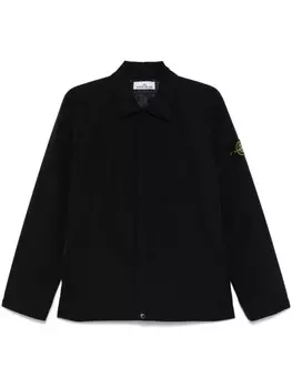 Stone Island твиловая куртка, черный