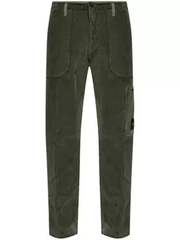 Stone Island вельветовые брюки, зеленый