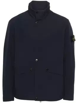 Stone Island ветровка на молнии, синий