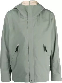 Stone Island ветровка Stellina 3L с капюшоном, зеленый