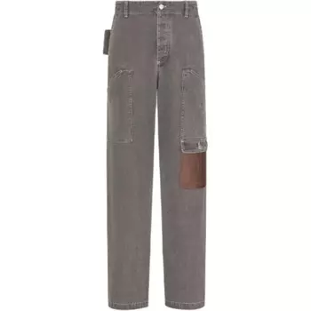 Stone Island X Джинсы мужские серо-коричневые Dior, коричневый