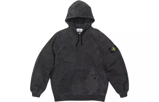 Stone Island X STONE ISLAND FW23 Совместная толстовка унисекс Supreme, зеленый