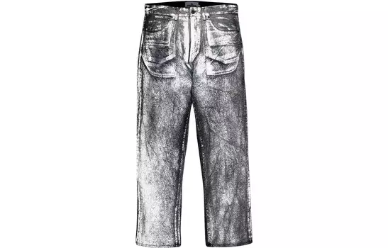 Stone Island X STONE ISLAND FW23 Совместные джинсы унисекс Supreme, темно-синий