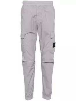 Stone Island зауженные брюки карго, серый