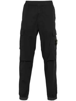 Stone Island зауженные брюки с логотипом Compass, серый