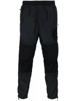 Stone Island зауженные брюки с нашивкой-логотипом, черный