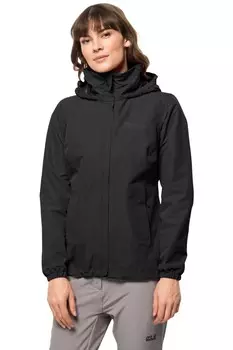 Stormy point с капюшоном куртка Jack Wolfskin, черный