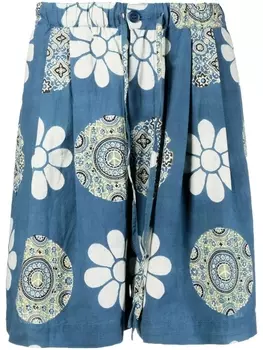 STORY mfg. шорты Bridge из переработанного хлопка, синий