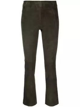 Stouls укороченные брюки средней посадки, зеленый