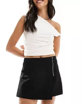Stradivarius – Юбки чёрные\брюки-3 на молнии