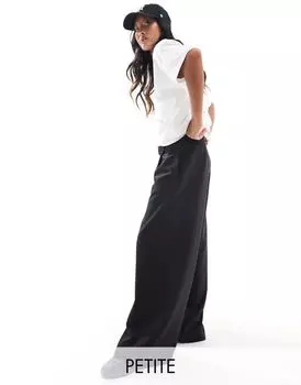 Stradivarius Petite — STR — Брюки строгого кроя черного цвета