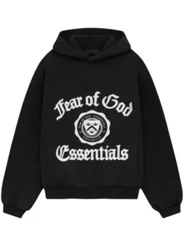 СТРАХ БОГА ESSENTIALS Основы толстовка с капюшоном FEAR OF GOD ESSENTIALS, черный