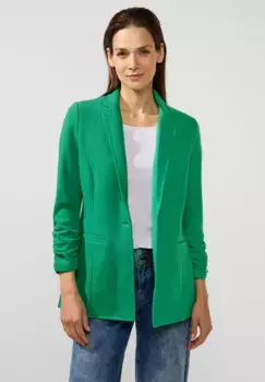 STREET ONE длинный блейзер, однотонный, зеленый