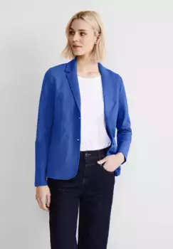 STREET ONE короткий пиджак с воротником с лацканами, синий