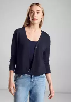 STREET ONE куртка-рубашка, с планкой на пуговицах, синий