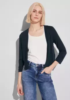 STREET ONE куртка-рубашка, с рукавами 3/4, зеленый