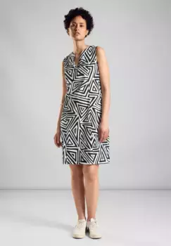 STREET ONE летнее платье, длина до колена, черный