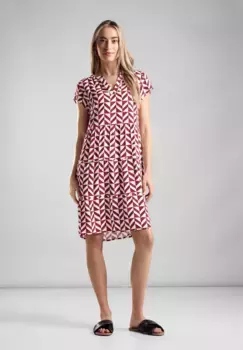 STREET ONE летнее платье с принтом, цвет Mahogany Red