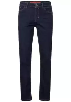 STREET ONE MEN Джинсы прямые, средняя талия, темно-синий