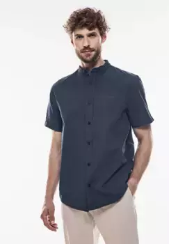 STREET ONE МУЖСКАЯ рубашка с короткими рукавами и планкой на пуговицах Street One Men, синий