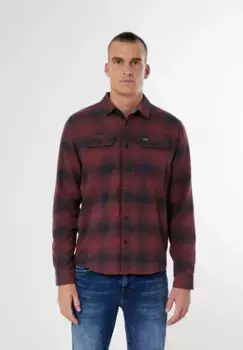STREET ONE МУЖСКАЯ рубашка в клетку, с нагрудными карманами и планкой на пуговицах Street One Men, красный