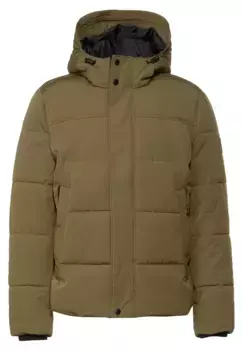 STREET ONE МУЖСКАЯ стеганая куртка с капюшоном, однотонная Street One Men, цвет Burnt Olive