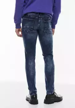 STREET ONE МУЖСКИЕ Джинсы облегающего кроя, с 5 карманами Street One Men, синий