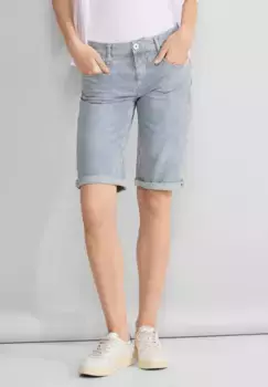 STREET ONE прямые джинсы, средняя талия, цвет Stripe Soft Washed