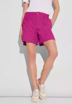 STREET ONE шорты, завышенная талия, цвет Magnolia Pink