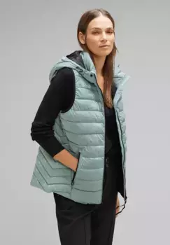 STREET ONE стеганый жилет на молнии, мятный