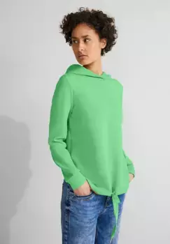 STREET ONE Толстовка с капюшоном, зеленый