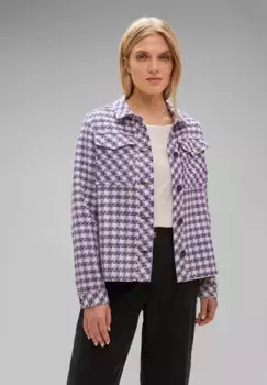 STREET ONE вельветовая куртка, без капюшона, с нагрудными карманами, цвет Lupine Lilac