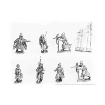 Стрельцовские мушкетеры с командованием, Late Medieval & Renaissance - Muscovites (25mm)
