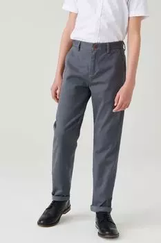 Стретч-чиносы Next, серый