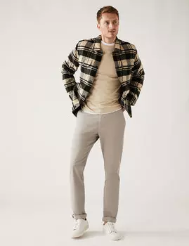 Стретч-чиносы узкого кроя Marks & Spencer