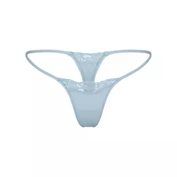 Стринг-стринги SKIMS Fits Everybody Lace, цвет Denim