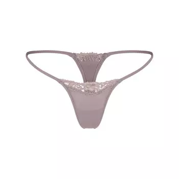 Стринг-стринги SKIMS Fits Everybody Lace, цвет Zinc