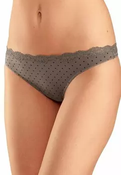 Стринги 3-PACK LASCANA, серо-коричневый