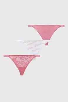 Стринги, 3 шт. Moschino Underwear, розовый