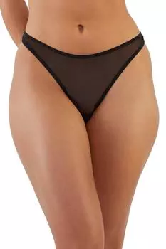 Стринги Alicia Black и Coral с вышивкой Playful Promises, черный