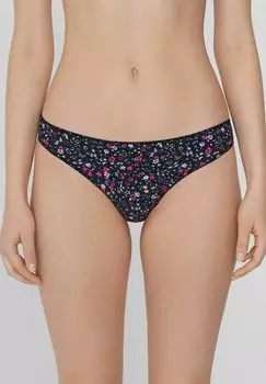 Стринги AUS BEDRUCKTER Tezenis, черный